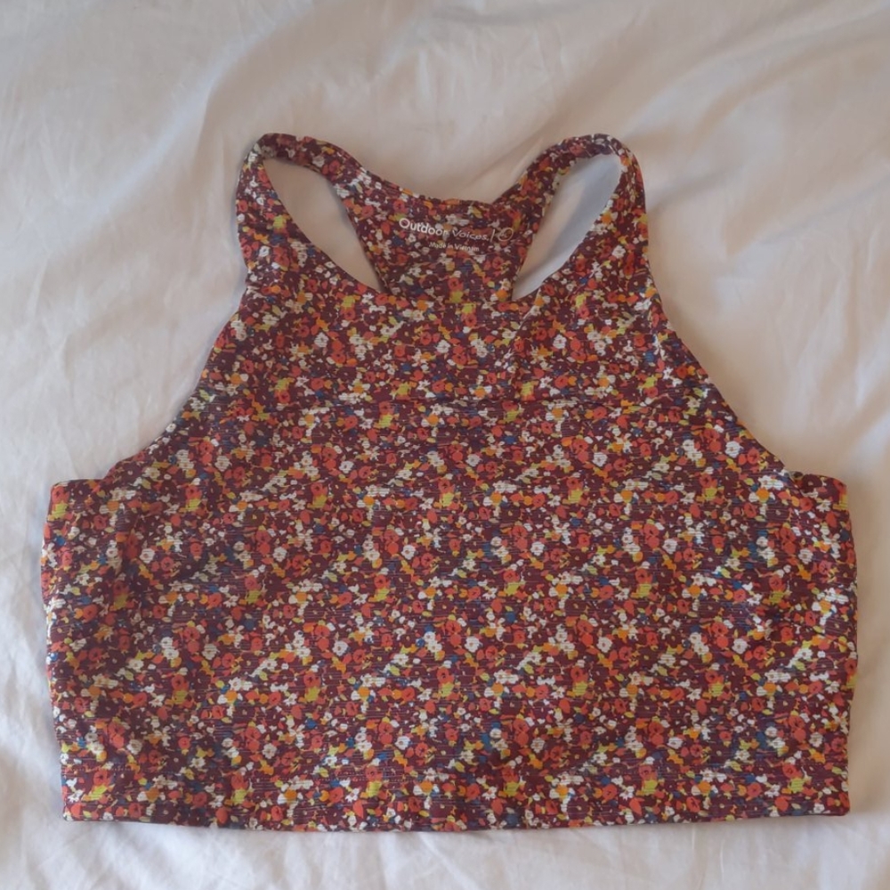 Outdoor Voices High Neck Sports Bra L